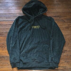 Krooked Eyes Dark Green Corduroy Hoodie